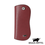 BRAUN BUFFEL 绅士系列压纹单锁钥匙包（红色）