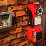 老式复古墙壁挂式电话机模型摆件酒吧咖啡厅墙壁装饰服装店道具