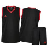 新款阿迪达斯篮球服套装男 比赛篮球服训练服队服背心 定制印字号