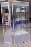 钛合金展柜 深圳货架厂 展柜订制 玻璃展柜 电子产品展示柜 货架