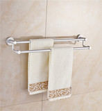 特价 毛巾杆太空铝毛巾架壁挂卫生间单杆双杆加粗加长浴室置物架