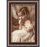 【佳彩天颜】数字油画diy客厅人物结婚女孩手绘装饰画虔诚的祈祷