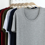 2016夏 莫代尔男士T恤夏短袖圆领运动上衣大码半袖衣服纯色打底衫