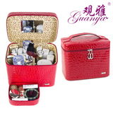 韩国大容量化妆包化妆箱 手提便携收纳盒小号化妆品袋可爱小方包
