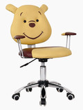 学生电脑椅儿童皮质家用转椅卡通椅矫姿椅学习写字椅靠背旋转升降