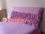 特价包邮韩式床头罩床头套 蕾丝粉色双面加棉层 可定制尺寸