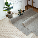 印度进口手工羊毛加丝地毯北欧宜家素色舒适客厅现代简约卧室地毯