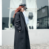 【掌柜】强力推荐2016新款欧美大牌气质黑色超级宽松长款风衣外套