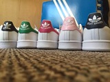 阿丑体育 ADIDAS三叶草绿尾金标深粉尾蛇纹樱花粉尾纯白白贝壳