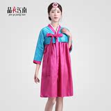 成人传统朝鲜少数民族服装韩国改良宫廷舞蹈女士短款韩服古装新款