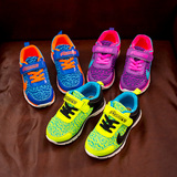 包邮2016春季儿童运动鞋男女童男童鞋子新Y-8新款紫色蓝色绿色