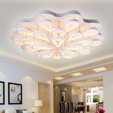 简约现代吸顶灯创意个性led温馨大厅灯亚克力圆形卧室灯具客厅灯