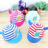 婴儿帽子3-6-9个月夏季小孩遮阳鸭舌帽儿童网帽0-1岁男女宝宝帽子