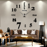 新款创意DIY挂钟客厅个性渐变数字墙贴钟表超大尺寸时尚经典时钟