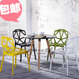 现代简约设计师休闲椅子 铁艺餐椅咖啡厅创意时尚洽谈座椅