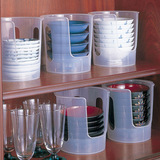 日本品牌厨房置物架 塑料碗架收纳架 碗筷架沥水架碗柜餐具收纳盒