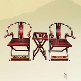 红木家具  老挝大红酸枝交椅 交趾黄檀红木实木交椅 圈椅