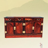 红木家具  老挝大红酸枝素面餐边柜 交趾黄檀实木红木储物柜
