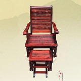 红木家具 老挝大红酸枝摇椅 躺椅 交趾黄檀实木逍遥椅 休闲椅