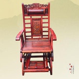 红木家具  老挝大红酸枝摇椅躺椅   交趾黄檀实木可调节休闲椅