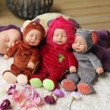 六一儿童节正品比伯娃娃仿真睡眠安抚娃娃礼物婴儿玩具毛绒玩具