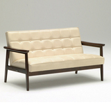 日本原产正品客厅布艺沙发小户型组装实木双人沙发椅拆洗组合小款