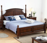 HH风格美式艺术卧室实木床双人床1.8米1.5米北欧框架出口北美实木