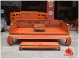 满天红缅甸花梨（大果紫檀）罗汉床独板复古红木家具实用收藏