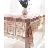 布艺俐娜简约现代台布几何图案茶几餐桌棉麻多用盖布桌布5188桌布