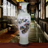 包邮景德镇陶瓷器 高档中式手绘青花落地大花瓶 古典现代客厅摆件