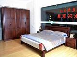 上海 品牌 实木 家具 简约 卧室 套装 衣柜 电视柜 红橡木床 B5型