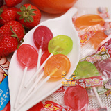 日本进口零食品糖果 不二家绿茶多酚水果护齿棒棒糖 21支 121.8g
