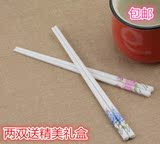 礼品盒装正品陶瓷筷子 高档陶瓷餐具套装 环保卫生骨瓷筷子 包邮