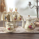 欧式咖啡杯套装 英式简约咖啡具高档创意下午茶茶具红茶杯子陶瓷