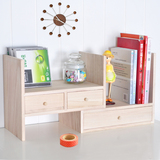 家逸桌上实木小书架书柜简易创意特价包邮置物架桌面儿童书桌宜家