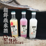 延边朝鲜族特产米酒玛格丽手工自酿糯米酒韩国米酒月子米酒3瓶