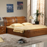 全榆木床实木床1.8米双人床卧室家具榆木厚重款1.5m榆木床婚床