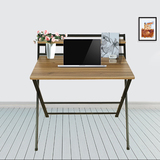 免安装可折叠家用电脑桌笔记本台式机带置物架写字办公书桌学习桌