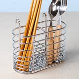 304不锈钢筷子筒挂式刀叉筒筷子笼-适配304碗架调味架(可独立用)