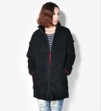 秋冬女装新款出口原单外贸欧美2015羊毛呢子大衣加厚保暖外套开衫