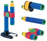 幼儿园教具科普器材儿童科学实验玩具光学组件显微镜望远镜万花筒