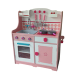 新款儿童仿真厨房套装男女孩过家家厨具幼儿园做饭厨具木制橱柜