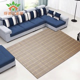 欧式现代时尚纯棉格子满铺地毯客厅沙发茶几卧室床边地垫特价