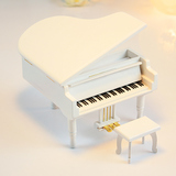 钢琴音乐盒八音盒天空之城木质 发条创意生日礼物送女友儿童