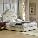 美式欧式新古典布艺床简约现代婚床双人床1.5/1.8米软包厂家直销