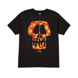 日本正品包邮潮牌Stussy大热新款FlowerSkull花卉骷髅头T恤现货