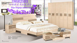 板式床 简约现代板床 1.5米 1.8米双人床简易床储物床包邮双人床