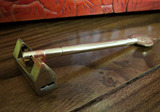 特价中式仿古铜锁明清家具铜配件 纯铜插销 铜棒门栓门扣铜锁老锁