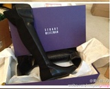 美国代购 SW 黑色Stuart Weitzman过膝靴5050 辣椒同款 显瘦