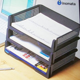 日本进口inomata文件座 桌面文件架 资料架 塑料架 创意办公收纳